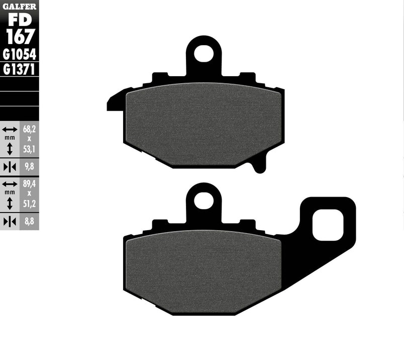 Galfer Brake Pads Semi Metallic Fd167G1054 FD167G1054