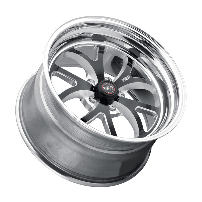 Weld S76 15x9.33 / 5x4.75 BP / 3.5in. BS Black Wheel (Medium Pad) Non-Beadlock 76MB-509B35A