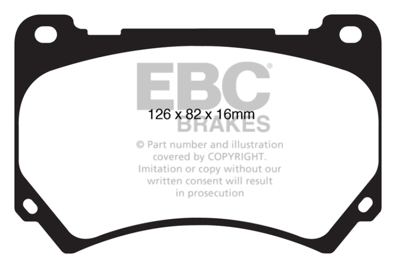 EBC 11+ Hyundai Equus 4.6 Ultimax2 Front Brake Pads UD1396