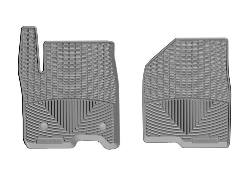 WeatherTech 2019+ Chevrolet Silverado 1500 Crew Cab Front Rubber Mats Grey W489GR