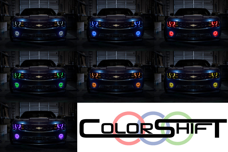 Oracle Chevrolet Camaro RS 10-13 Halo Kit - ColorSHIFT w/o Controller - 2641-334