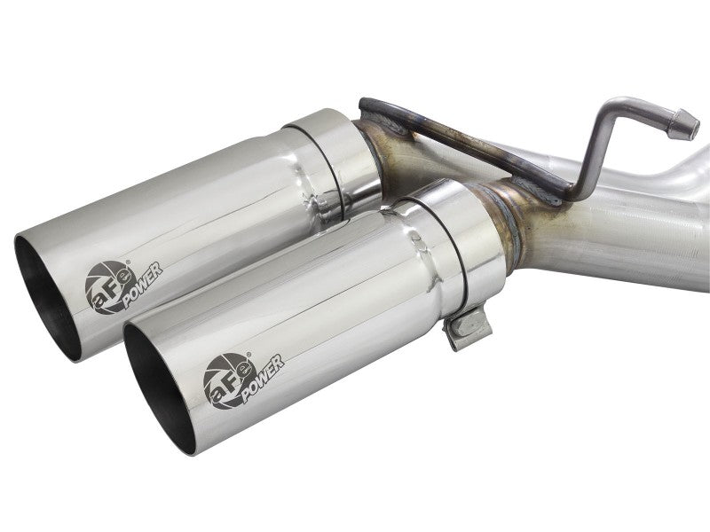 aFe Rebel 3in 409 SS Cat-Back Exhaust 2021 Ford F-150 V6 2.7L/3.5L (tt)/V8 5.0L w/ Polished Tips 49-43128-P