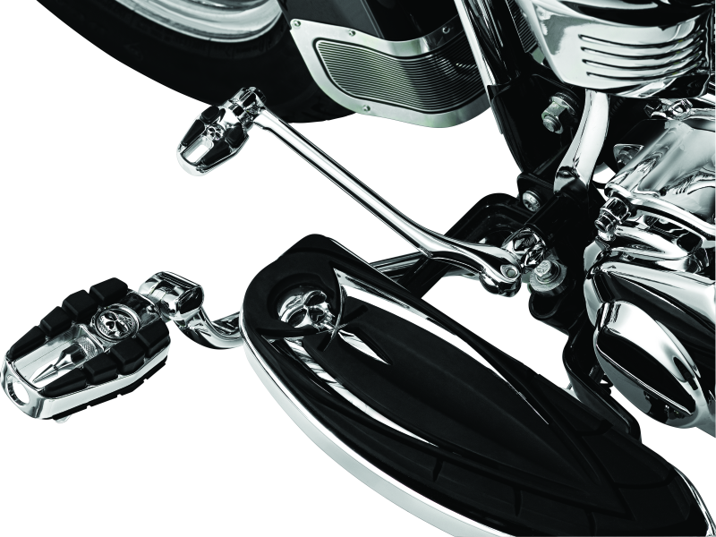 Kuryakyn Chrome Zombie Pegs With Male Mount Adapters For Harley 4470