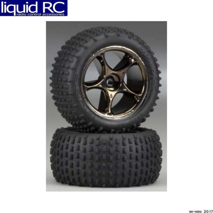 Traxxas Tires And Wheels, Black Chrome, Assembled, Bandit, 2-Piece 2470A