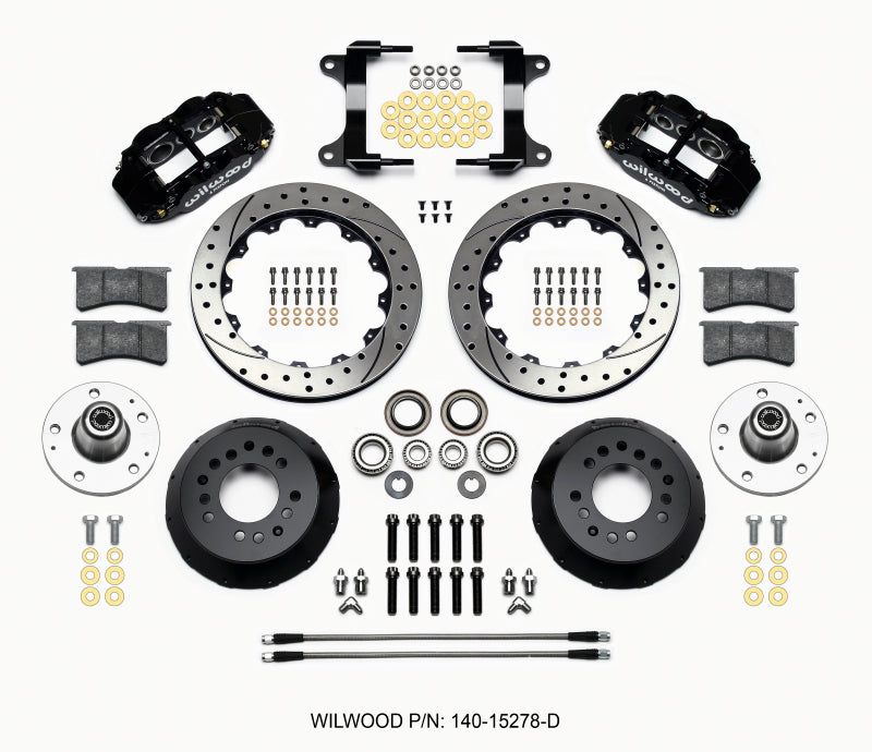 Wilwood Narrow Superlite 6R Front Hub Kit 12.88in Drilled 82-92 Camaro//Firebird 140-15278-D