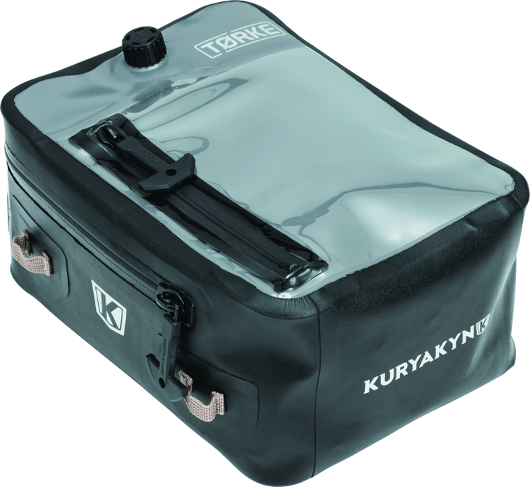 Kuryakyn 5172 Tørke 7L Dry Tank Bag: Clear Waterproof Pouch Storage with High Strength Magnetic Base and Strap Kit