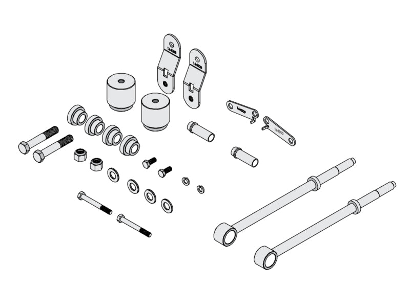 Icon 2005-2007 Ford Super Duty Front 4.5" Lift Box Kit 64000