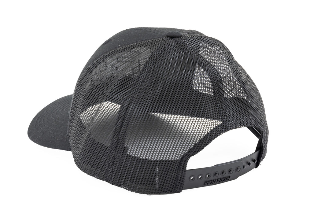 Rough Country Hat Black Mesh Patch Black/Black Richardson 112 84128