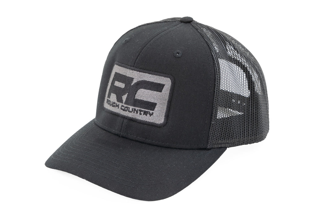 Rough Country Hat Black Mesh Patch Black/Black Richardson 112 84128