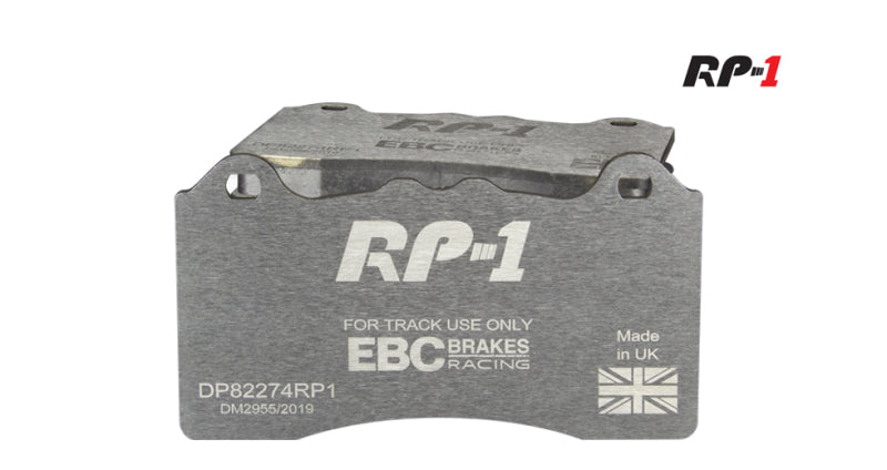 EBC Racing 10-12 Porsche 911 (991) Carrera S 3.8L (Cast Iron Rotors Only) RP-1 Race Front Brake Pads DP82144RP1