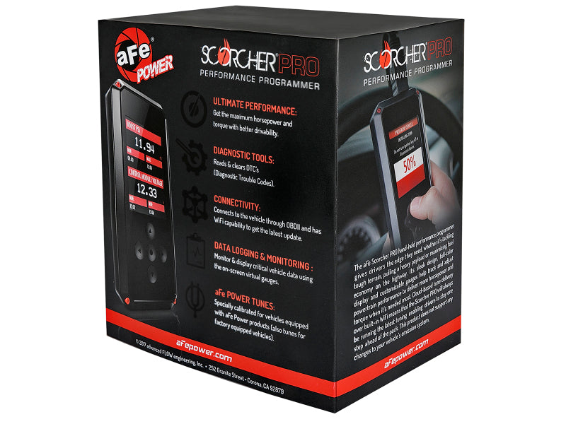 aFe SCORCHER PRO Performance Tuner 12-14 compatible with Jeep Wrangler (JK) V6 3.6L 77-36202