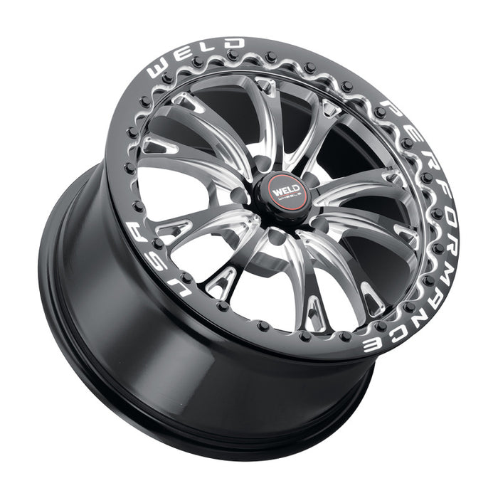 Weld S908 18X10 Belmont Drag Beadlock 5X114.3 ET30 BS6.70 Gloss Black MIL Dia 78.1 S90880067P30