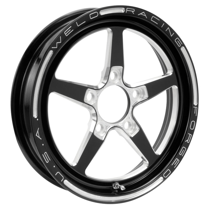 Weld Alumastar 1-Piece 15x3.5 / 5x4.75 BP / 1.75in. BS Black Wheel Non-Beadlock 88B-15274