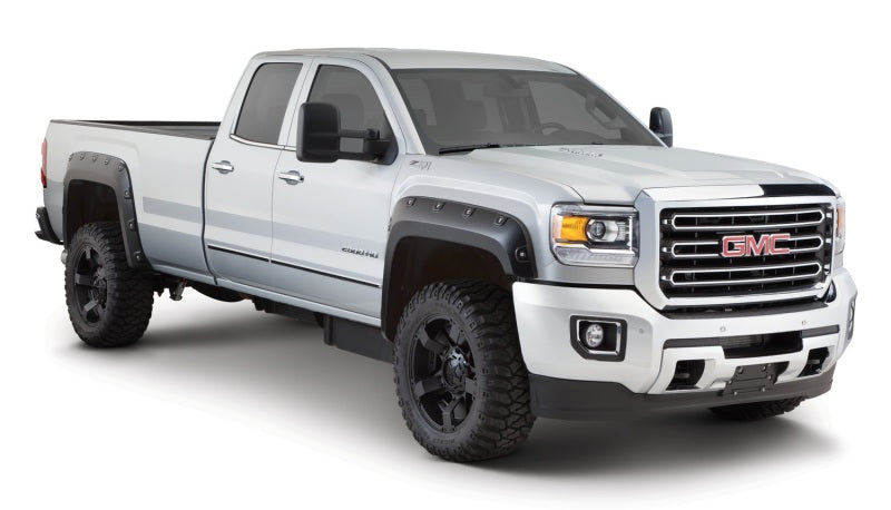 Bushwacker 15-18 GMC Sierra 2500 HD Boss Pocket Style Flares 4pc 78.8/97.6in Bed Black 40968-02