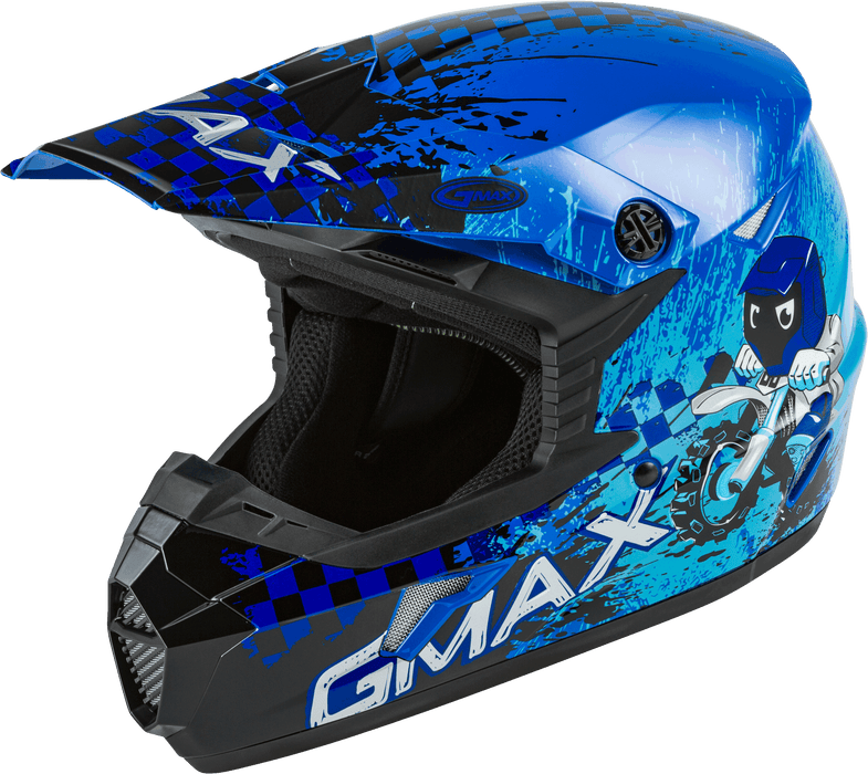 GMAX MX-46Y ANIM8 DOT Approved Youth Full-Face Motorcycle Helmet for Off Road Riding and Racing