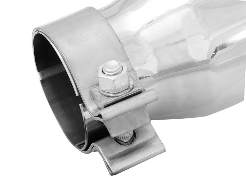 aFe MACH Force-Xp 2.5in Inlet x 3-1/2in Outlet x 6in Length 2.5in 304 Stainless Steel Exhaust Tip 49T25354-P06