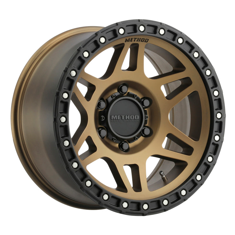 Method MR312 17x8.5 0mm Offset 6x5.5 106.25mm CB Method Bronze/Black Street Loc Wheel MR31278560900