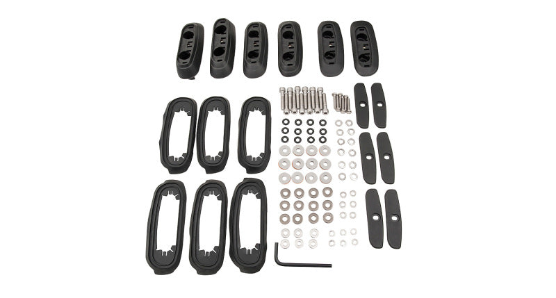 Rhino-Rack 08-21 Toyota Land Crusier RCP Base Kit (200 Series) 6 pcs RCP17-BK