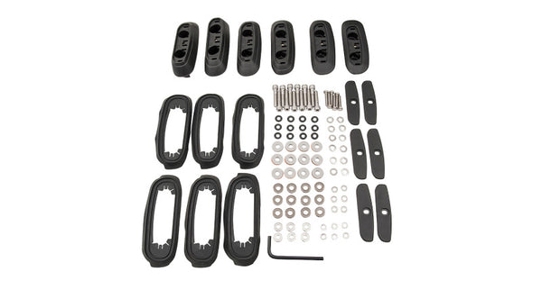 Rhino-Rack 08-21 Toyota Land Crusier RCP Base Kit (200 Series) 6 pcs RCP17-BK