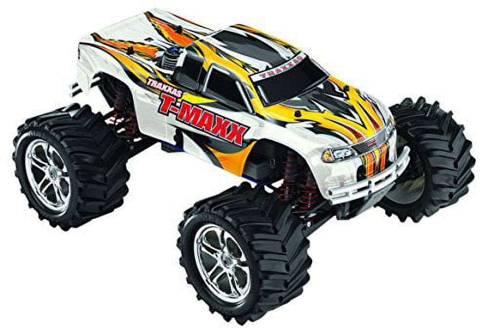 Traxxas T-Maxx Classic: Powered 4Wd Maxx Monster Truck With Tq 2.4 Ghz Radio (1/10 Scale), White 49104-1-WHT