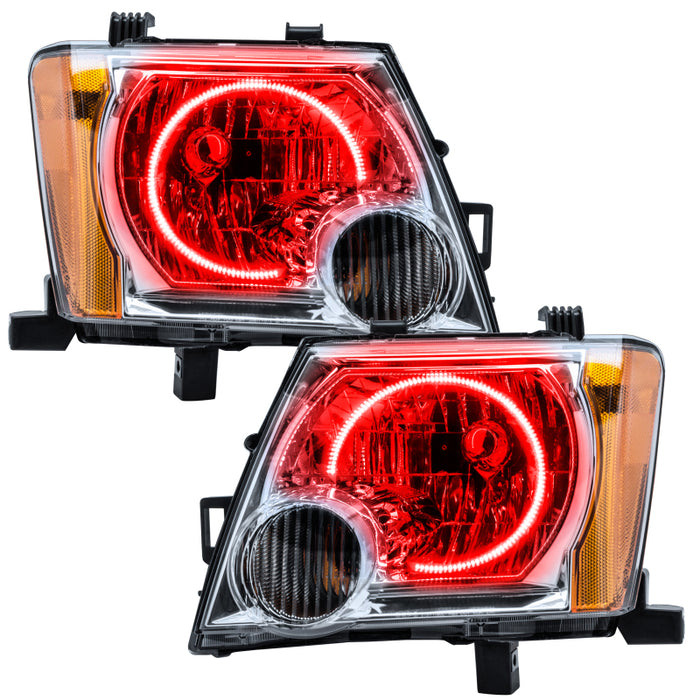 Oracle Lighting 05-14 Compatible with Nissan Xterra Pre-Assembled LED Halo Headlights -Red SEE WARRANTY 8903-003