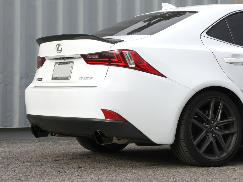 aFe POWER Takeda 16-17 Lexus IS200t L4-2.0L (t) 2.5in-3in 304 SS CB Exhaust w/ Black Tips 49-36059-B