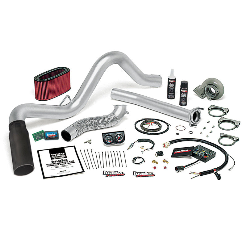 Banks Power 94-95.5 Ford 7.3L Auto Stinger-Plus System SS Single Exhaust w/ Black Tip 48553-B