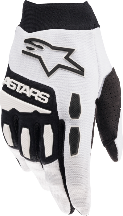 Alpinestars Youth Full Bore Gloves White/Black Md 3543622-21-M