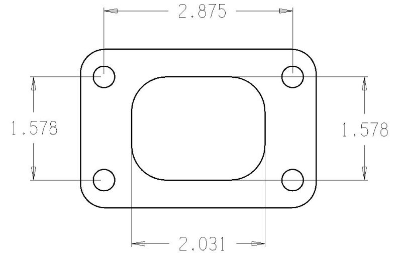 Cometic Turbo FLG T25 Garrett Turbine Inlet Exhaust Gasket C4515