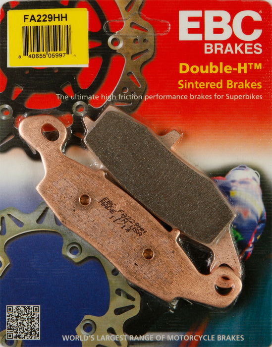 EBC Brakes Double-H Sintered Brake Pads Compatible for Kawasaki VN1500E Vulcan 1500 Classic 1996-2008 Front