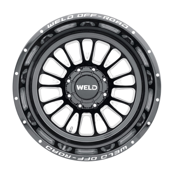 Weld Off-Road W121 20X8.25 Scorch Outer 8X165.1 ET-240 BS-4.67 Gloss Black MIL 121.6 W12108280N46