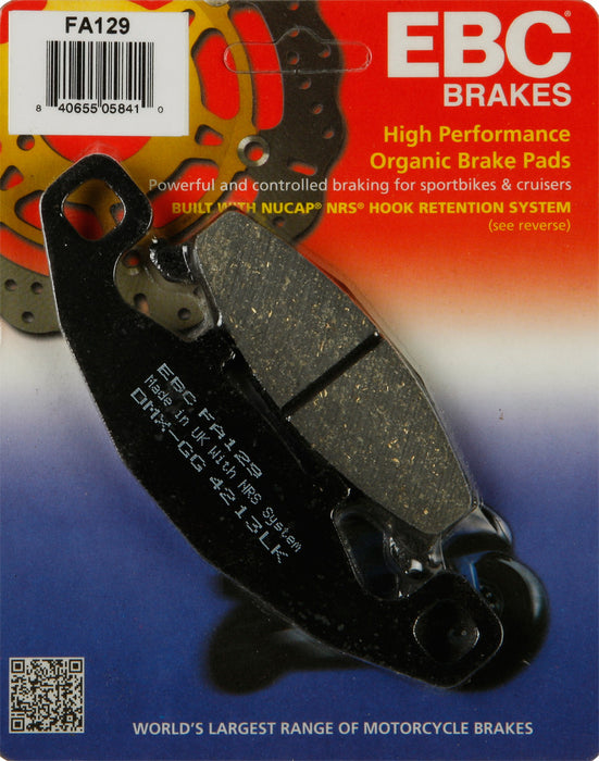 EBC Brakes Organic Front Brake Pads Compatible for Kawasaki Concours ZG1000 1994-2006