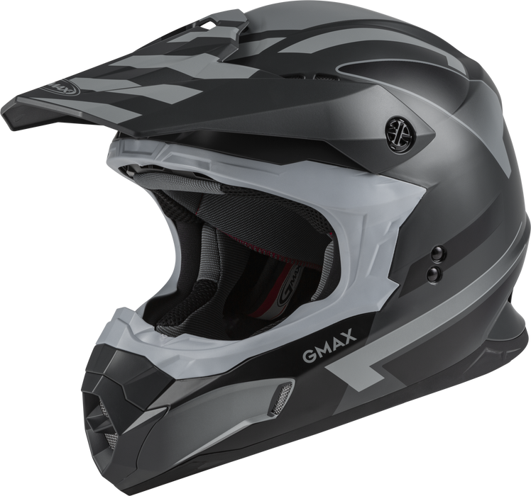 GMAX MX-86 Solid, Lightweight Full-Face Helmet for Motocross and Other Motor Sports (Matte Dark Grey/Black, X-Large)