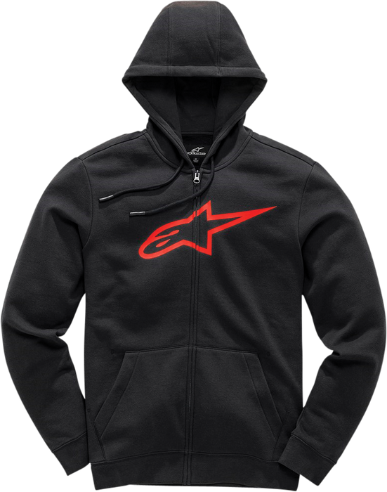 Alpinestars Ageless Ii Zip Hoodie Black/Red Xl 1038-53052-1030-X