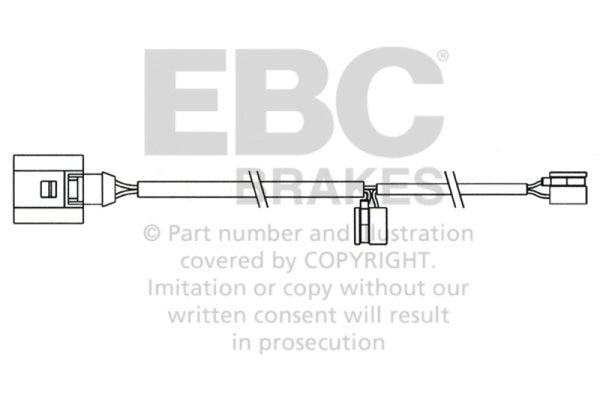 EBC 2008 Fits Porsche Cayenne (1st Gen) 4.8L Turbo Rear Wear Leads EFA158