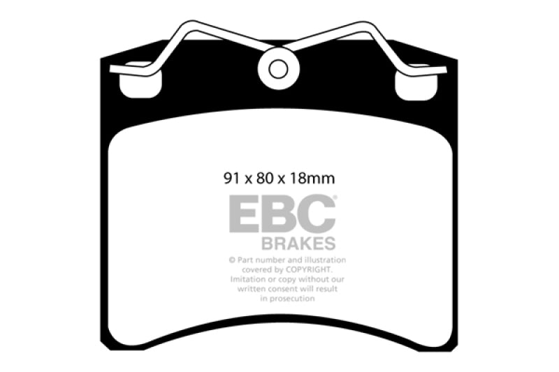 EBC 96-98 Volkswagen Eurovan 2.5L (w/Vented Rotors) Ultimax2 Front Brake Pads UD703