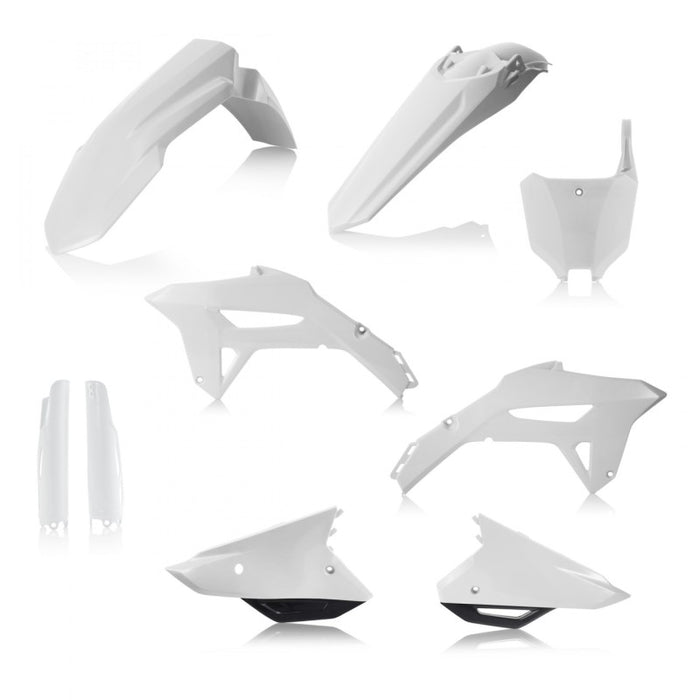 Acerbis Plastic Kit- Full Hon White W/Black 2858921035