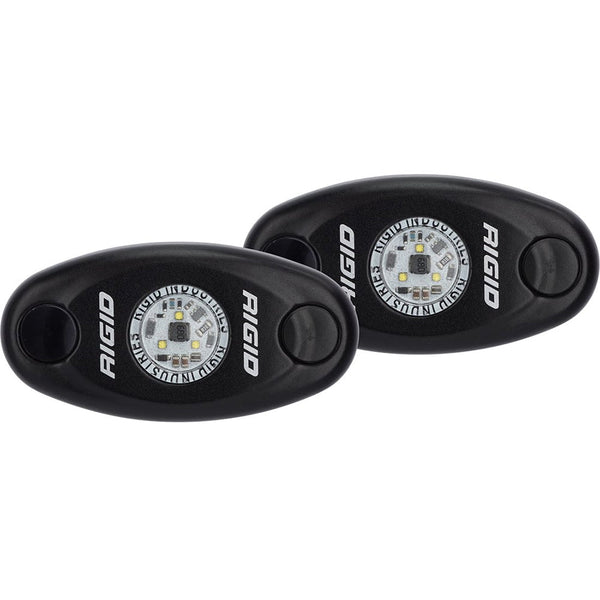 Rigid Industries A-Series Light Black Low Strength Amber Set of 2
