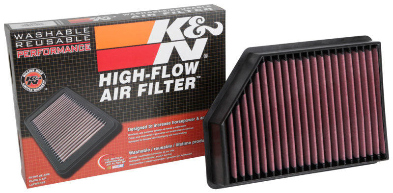 K&N 33-5098 Air Panel Filter for CHEVROLET SILVERADO 2500/3500 V8-6.6L DSL 2020