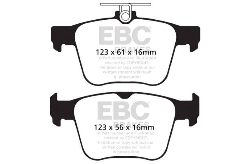 EBC 14-20 Audi S3 2.0 Turbo Yellowstuff Rear Brake Pads DP42173R