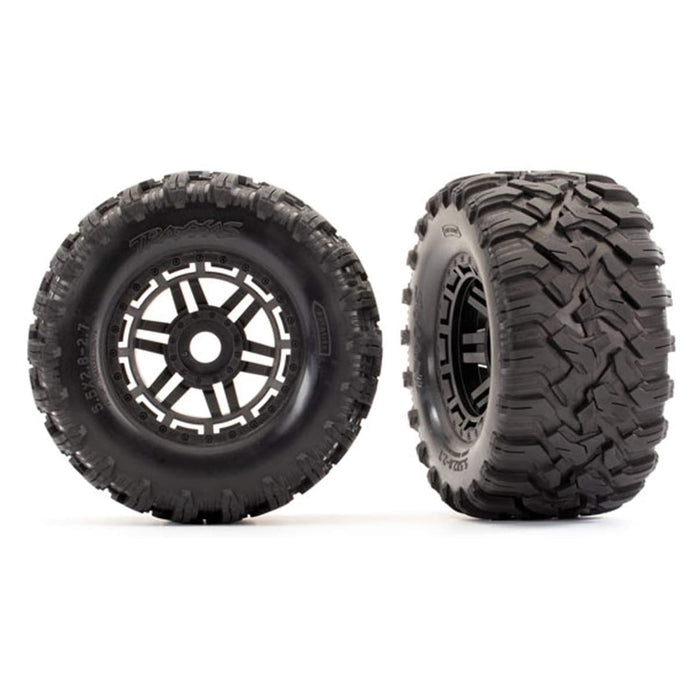 Traxxas 8972 Maxx All Terrain Tires and Wheels for Racing Remote Control Cars, 17mm