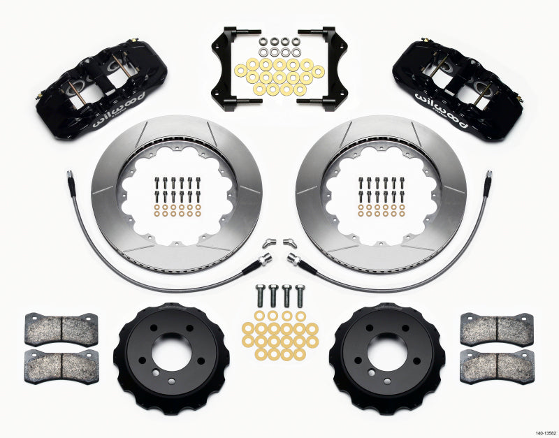 Wilwood AERO6 Front Hat Kit 14.00 2007-2011 BMW E90 Series w/Lines 140-13582