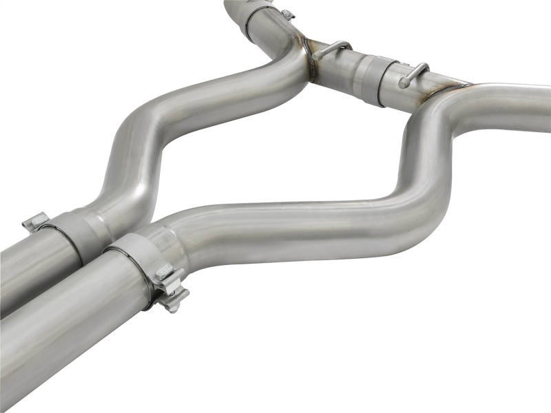 aFe MACHForce XP 3in Sport Tone Cat-Back Exhausts w/ Polished Tips 15-17 Ford Mustang V6/V8 49-33087-P