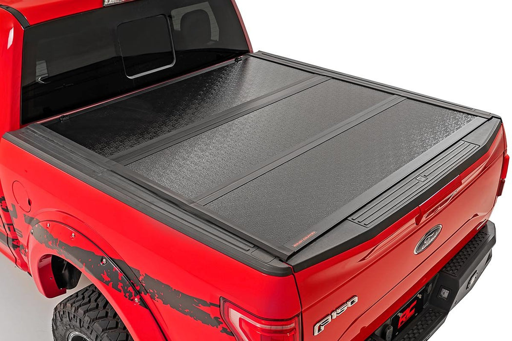 Rough Country Ford Low Profile Hard Tri-Fold Tonneau Cover (19-20 Ranger, 5Ft Bed) 47220500