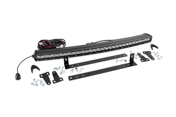 Rough Country Led Light Kit Grille Mount 30" Chrome Single Row Fits Ford F-150 (09-14) 70659