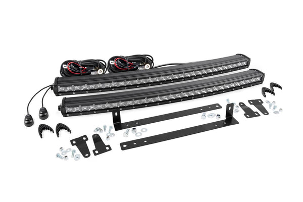 Rough Country Led Light Kit Grille Mount Dual 30" Chrome Single Row Fits Ford F-150 (09-14) 70660