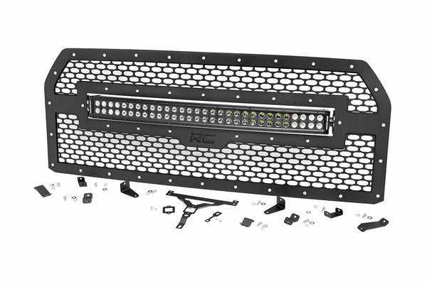 Rough Country Mesh Grille 30" Dual Row Led Black Ser Fits Ford F-150 (15-17) 70193DRL