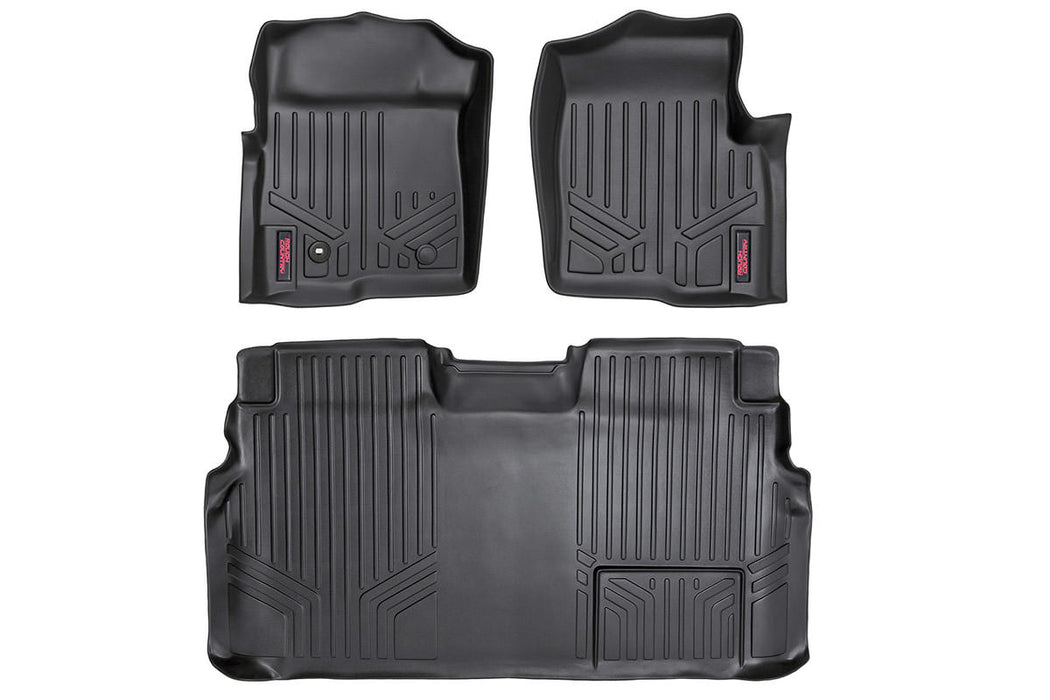 Rough Country Floor Mats Fr & Rr 1 Ret Hook Ford F-150 2Wd/4Wd (2009-2012) M-50912
