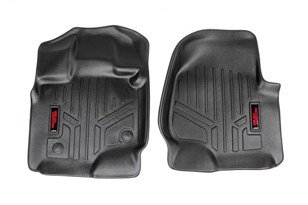 Rough Country Floor Mats Front Fits Ford F-150 (15-23)/F-150 Lightning (22-23)/Raptor (17-23) M-5151