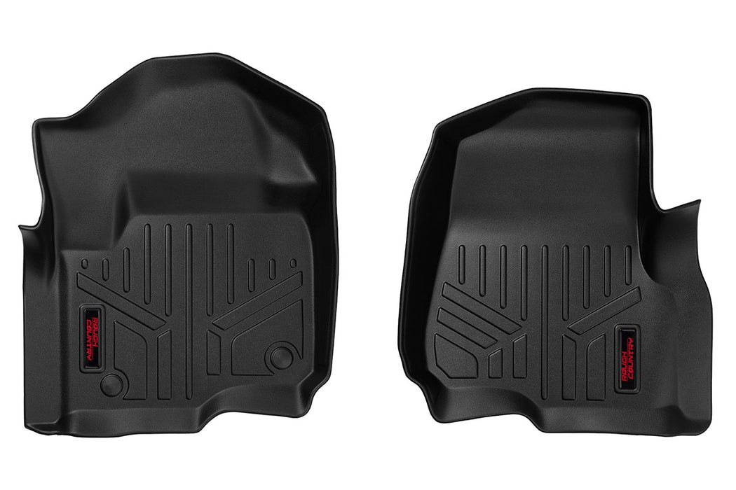 Rough Country Floor Mats Front Ford F-250 Super Duty (17-23)/F-350 Super Duty (17-23) M-5171